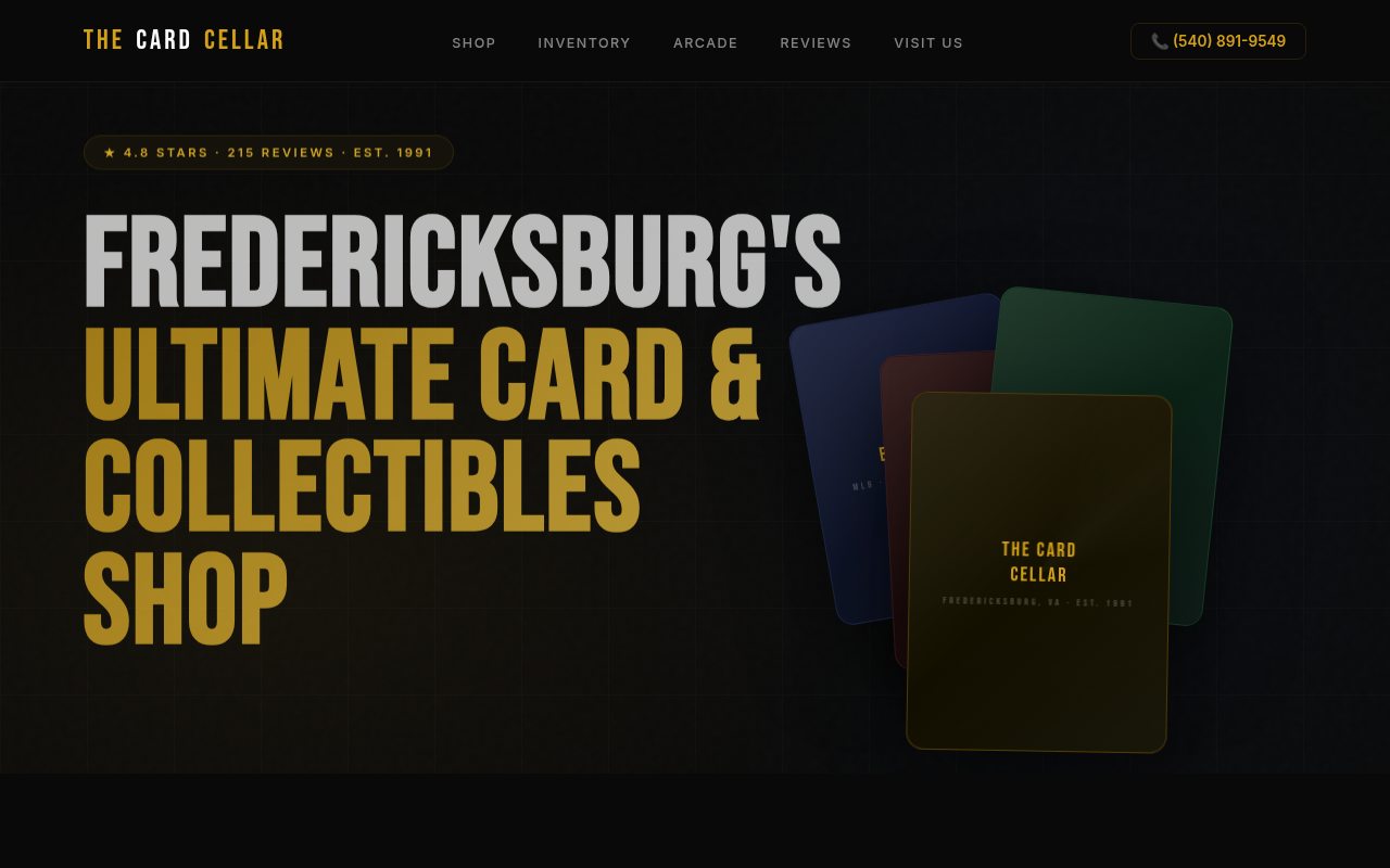 Inside The Card Cellar — Fredericksburg